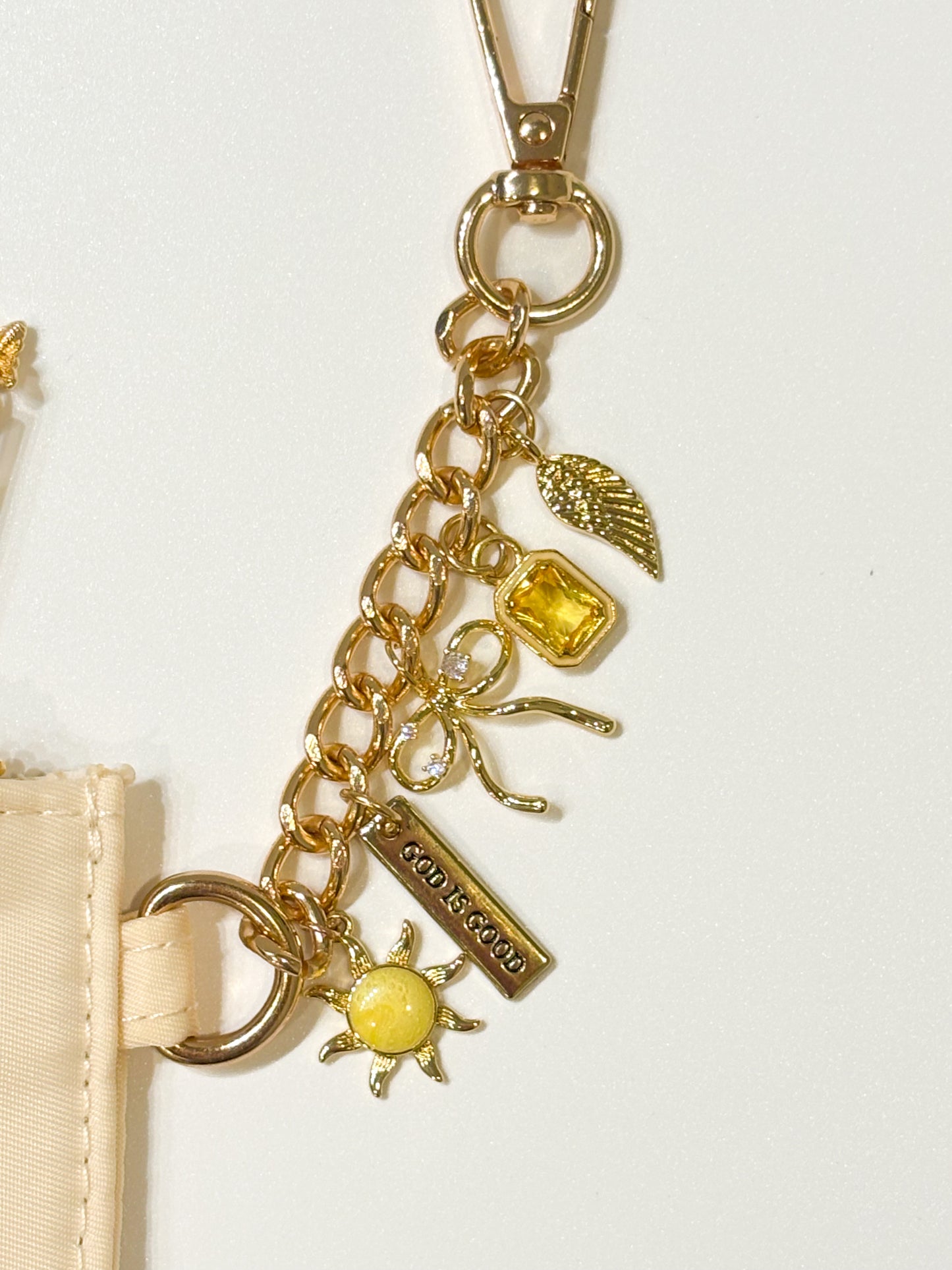 Golden Sun Charm Mini Pouch