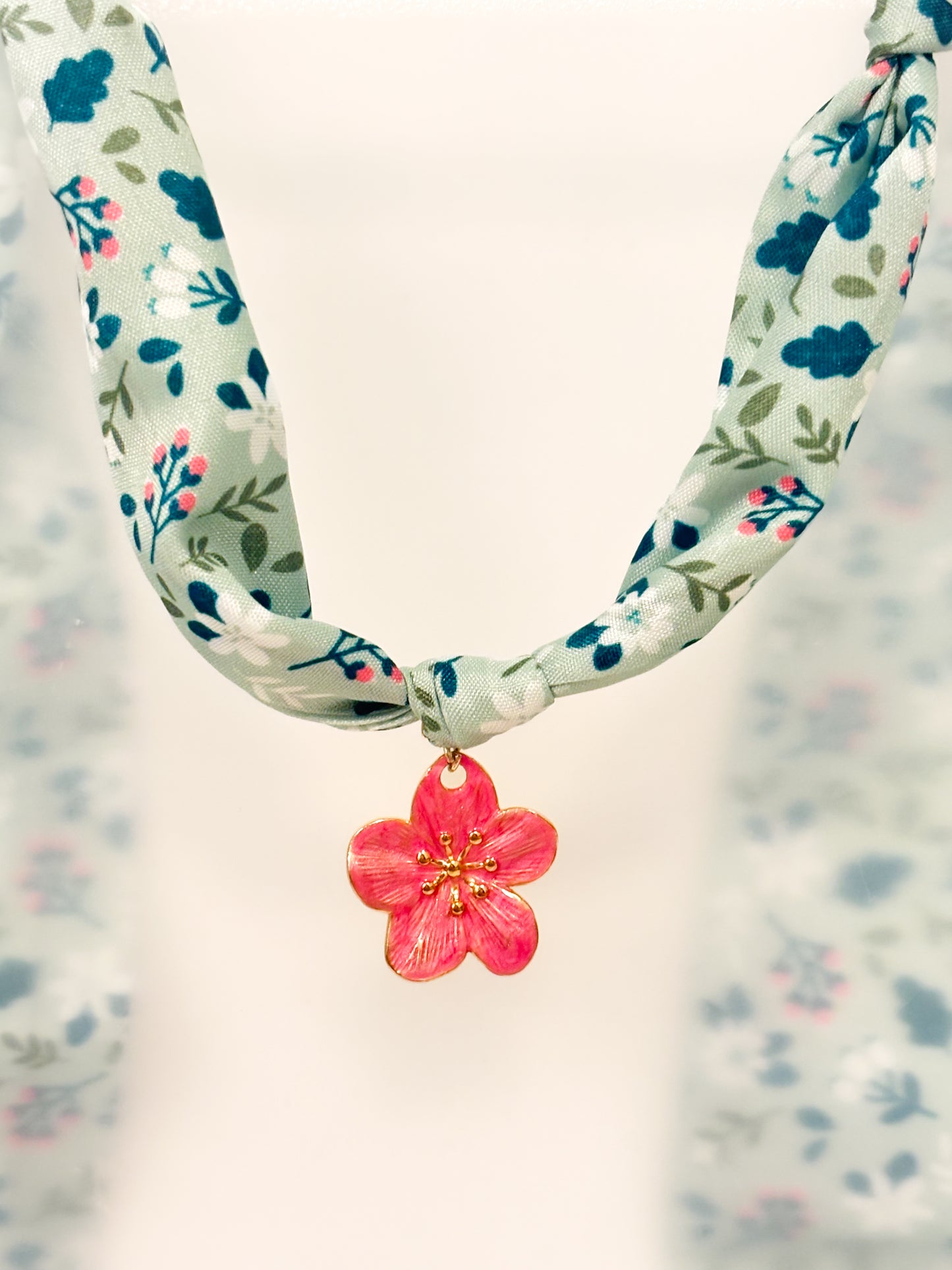 Radiant Petal Scarf Necklace