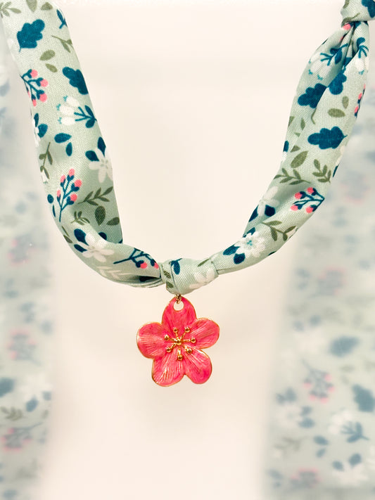 Radiant Petal Scarf Necklace