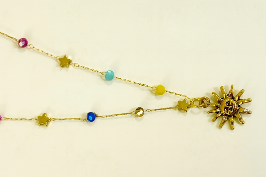 Sun Charm Necklace